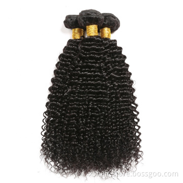 Cheap Raw Indian 100% Human Hair Kinky Curly Bundles With Closure Virgin Mink Brazilian Cuticle Aligned Hair Weaves